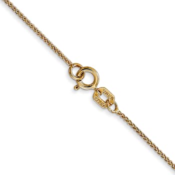 14k Yellow Gold 0.85mm Solid Spiga 24 Inch Chain