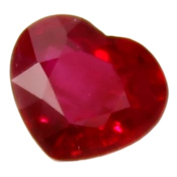 Burmese Ruby 7.0x6.1mm Heart Shape 1.24ct