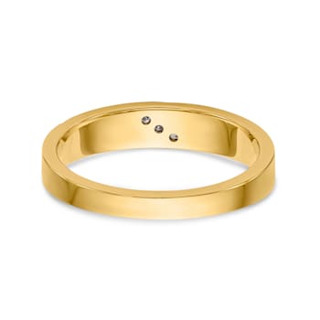 14K Yellow Gold AA Quality Ladies Wedding Band
