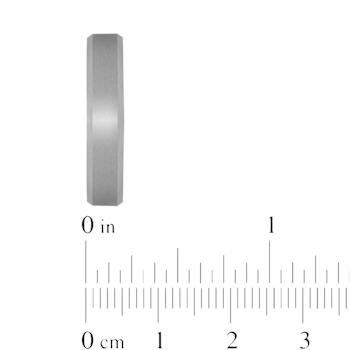 Robert Alton Men's Gray Ion Plated 6mm Band Ring In Tungsten