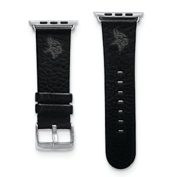 Gametime Minnesota Vikings Leather Band fits Apple Watch (42/44mm S/M
Black). Watch not included.