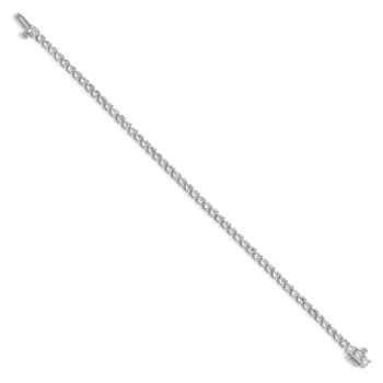 14K White Gold Lab Grown Diamond VS/SI GH, Tennis Bracelet
