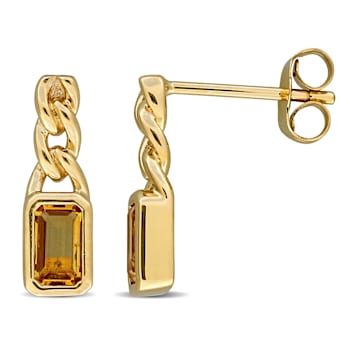 Citrine 14K Yellow Gold Earrings 0.68ctw