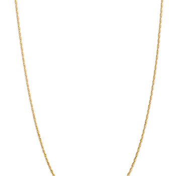 14k Yellow Gold 2mm Diamond-cut Rope 20 Inch Chain