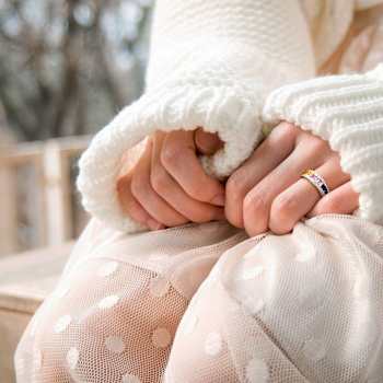 Multi Color Sapphire 14K Yellow Gold Ring 3.01ctw