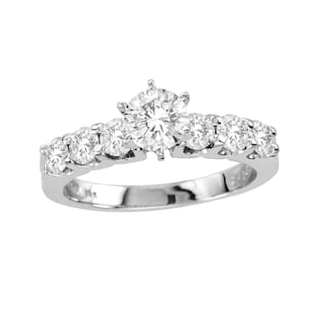 2.50ctw Diamond Engagement Ring and Wedding Band Ring in 14k White Gold
