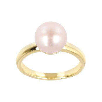Blush Pearl Ring In 14K Gold Over Sterling Silver