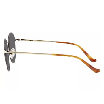 Gucci Black and Gold Tone Frame/ Gray Lens Sunglasses