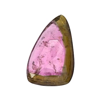 Watermelon Tourmaline Free Form Slice Matched Pair 30.00ctw
