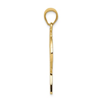 14K Yellow Gold Celtic Cross Pendant