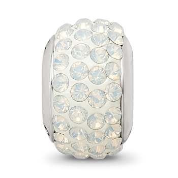Sterling Silver Reflections Cream Full Preciosa Crystal Bead