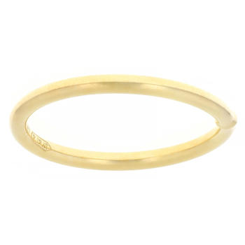 Polished And Twisted Band Ring Set In 14K Gold With Sterling Silver Core