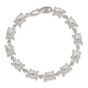 Sterling Silver Turtles Bracelet