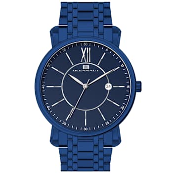 Oceanaut Men's Expedition Blue Dial, Blue Stainless Steel Watch