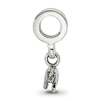 Sterling Silver Pony Dangle Bead