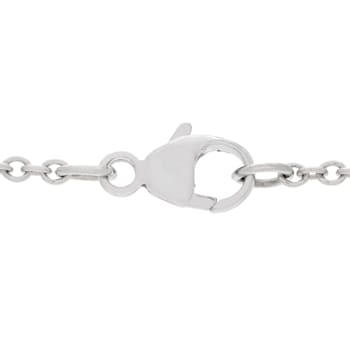 13-14mm Round White Freshwater Pearl and 0.15ctw Diamond 14K White Gold
Pendant with Chain