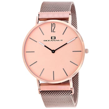 Oceanaut Men's Magnete Rose Dial, Rose Stainless Steel mesh Watch