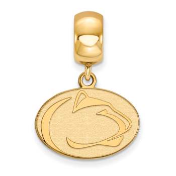 14K Yellow Gold Over Sterling Silver LogoArt Penn State University Small
Dangle Bead