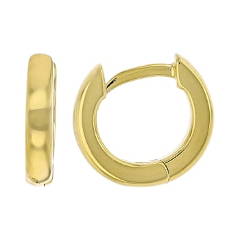 Huggie Hoop Earring Set Of Two In 18K Gold Over Sterling Silver And
Sterling Silver