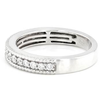 Lab-Grown Diamond Band Ring In Sterling Silver 0.33ctw