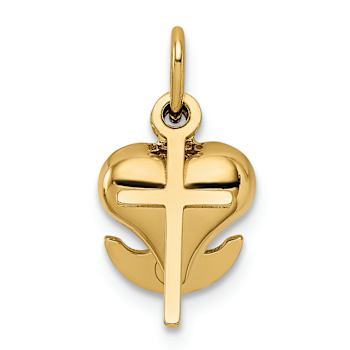 14k Yellow Gold 3D Faith, Hope and Charity Charm