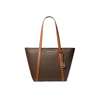 Michael Kors Pratt Large Top Zip Shoulder Tote in Multi Brown