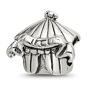 Sterling Silver Kids Circus Tent Bead