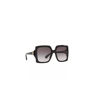 Gucci Oversized Square Sunglasses Black/Gray Gradient 60mm