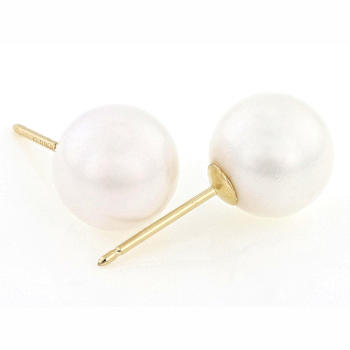 Akoya Pearl Stud Earrings In 14K Gold