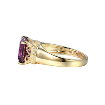 Lab Alexandrite Sapphire And Cubic Zirconia 18k Yellow Gold Over Silver
June Birthstone Ring 8.14ctw