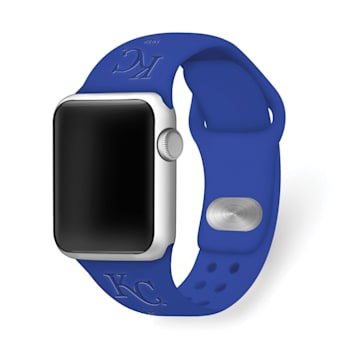 Gametime Kansas City Royals Debossed Silicone Apple Watch Band (38/40mm
M/L). Watch not included.