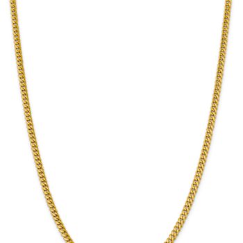 14k Yellow Gold 4.25mm Solid Miami Cuban 26 Inch Chain