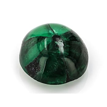 Trapiche Emerald 10.2x9.6mm Oval Cabochon 3.66ct