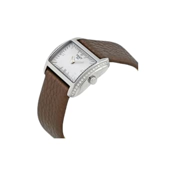 Tissot T-Wave Women's Silver Tone Dial Diamond Bezel Watch
