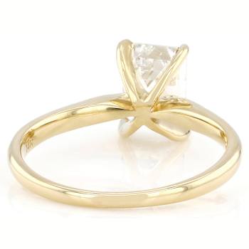 Lab-Grown Diamond Emerald-Cut Solitaire Ring In 14K Gold 2.00ct
