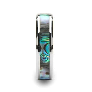 MAUI Tungsten Wedding Band with Mother of Pearl Inlay 6mm