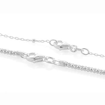 Layering Necklace Set Of 2 In Sterling Silver