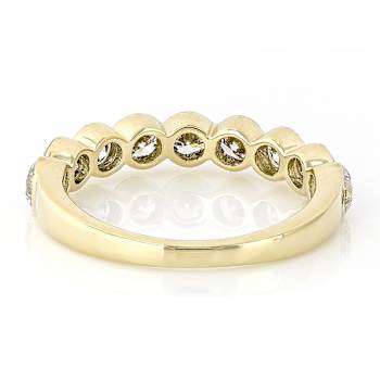 Polished Lab-Grown Diamond Floating Diamond Band Ring In 10K Gold