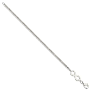 Sterling Silver Infinity Symbol Bracelet