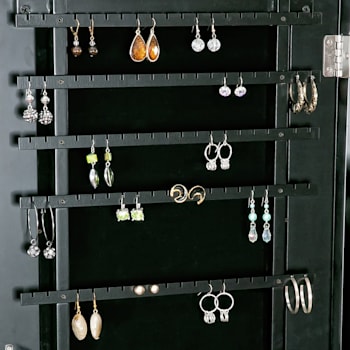 Mele and Co Victoria Mirrored Jewelry Armoire