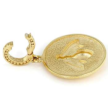 Bee Enhancer Pendant In 18K Gold Over Sterling Silver