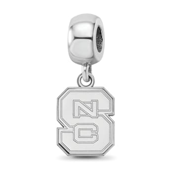 Sterling Silver Rhodium-plated LogoArt North Carolina State University
Small Dangle Bead