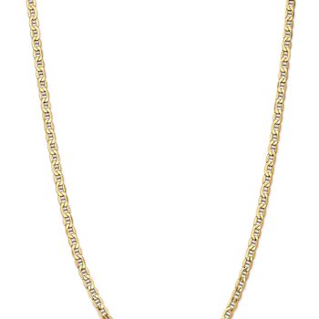 14k Yellow Gold 4.75mm Semi-Solid Anchor Chain 26 inch