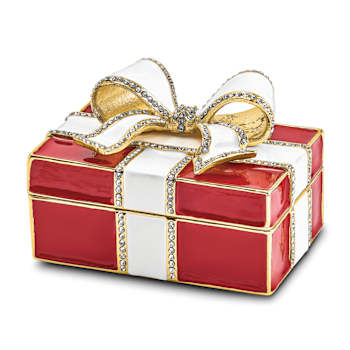 DESIRE Red Gift Box with Ring Pad Trinket Box