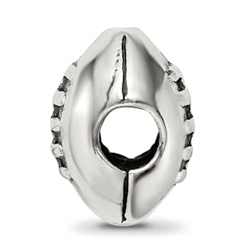 Sterling Silver Football Bead
