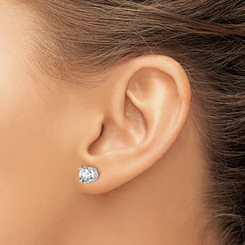 Rhodium Over 14K Gold Certified Lab Grown Diamond 1 1/2ct. VS/SI GH+,
Screw Back Earrings