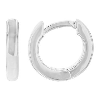 Delicate Gold Huggie Hoop Earrings In Sterling Silver