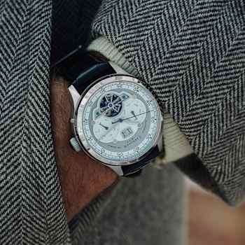 Thomas Earnshaw Baron Grand Date Calendar Open Heart Automatic