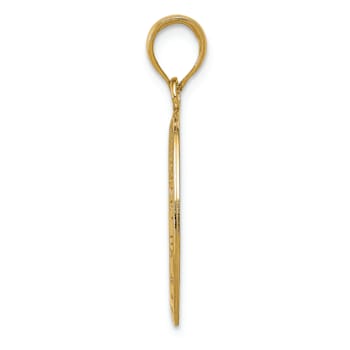 14K Yellow Gold Saint Christopher Medal Pendant