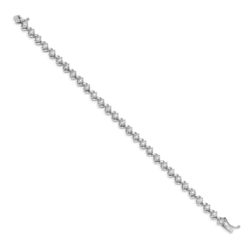 14K White Gold Lab Grown Diamond VS/SI GH, Bracelet